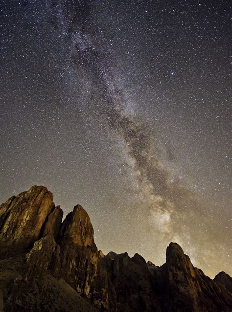 The Milky Way Milky Way Over The Dolomite Sella Group Of M Flickr