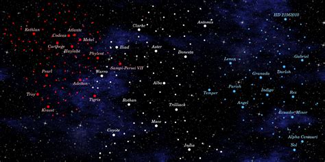 Map Of The Galaxy Planets