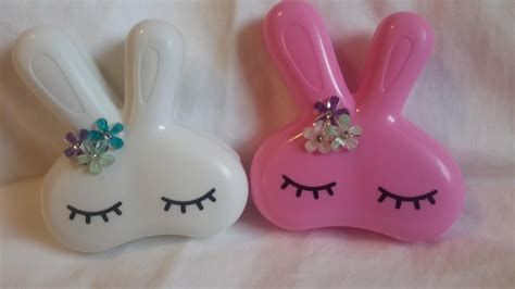 super kawaii dainty bunny contact lens case box resin decoden etsy super kawaii contact