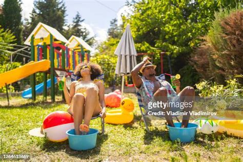 Backyard Sunbathing Photos And Premium High Res Pictures Getty Images