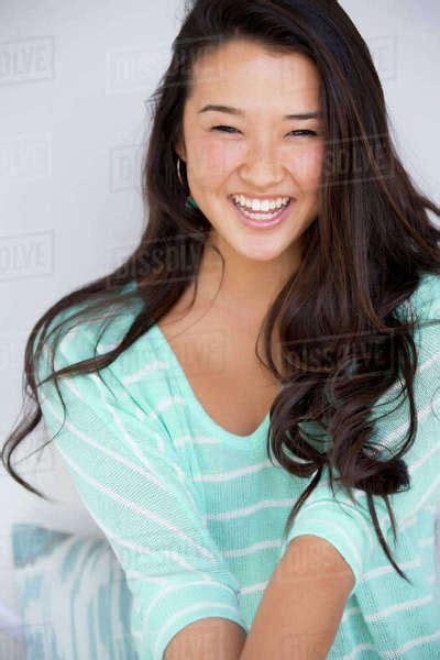 Japanese Woman Smiling Stock Photo Dissolve