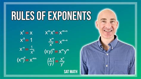 Rules Of Exponents Sat Math Review Course 15 Of 39 Youtube