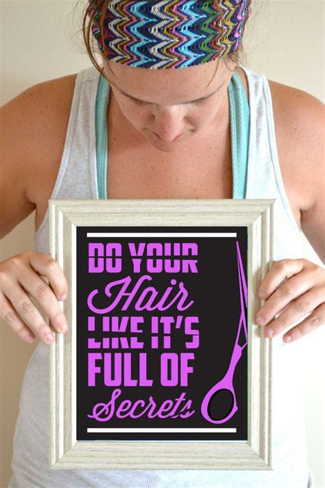 Funny Salon Art Print Mean Girls Quote Hair Quote Art Print Hair Full Of Secrets 8 X 10