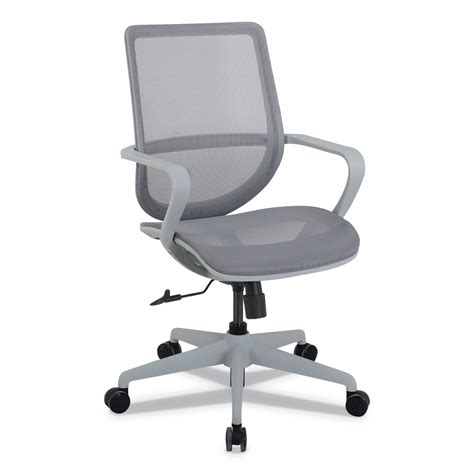 Alera Ka Series Mid Back All Mesh Office Chair Up To 275 Lbs Silver