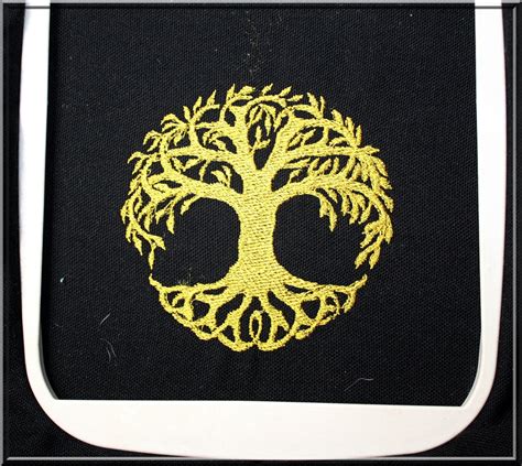 Arbre De Vie Broderie Machine Embroidery Tree Of Life Etsy France