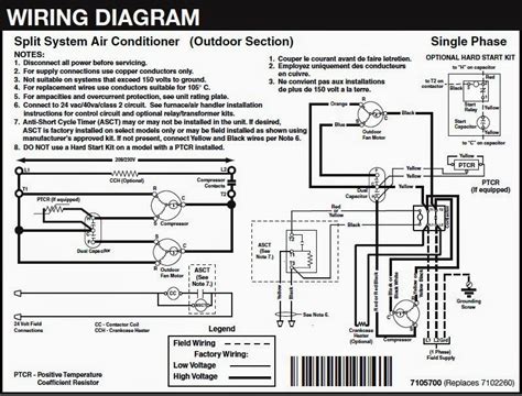 Split Air Conditioning Wiring Diagram