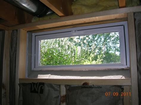 Finish Around Basement Tilt In Window Diy Home Improvement Forum