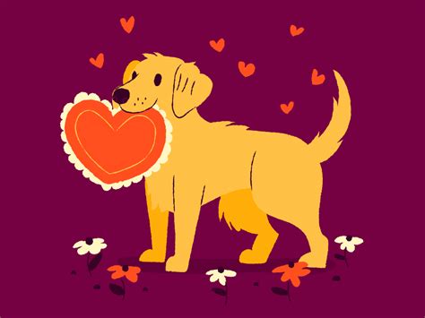 Dog Valentines Day Dog Valentines Valentines Day Illustration