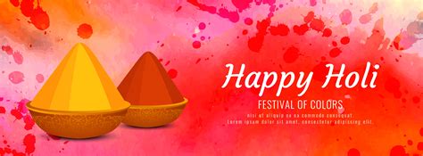 Abstract Happy Holi Colorful Banner Template 343258 Vector Art At Vecteezy