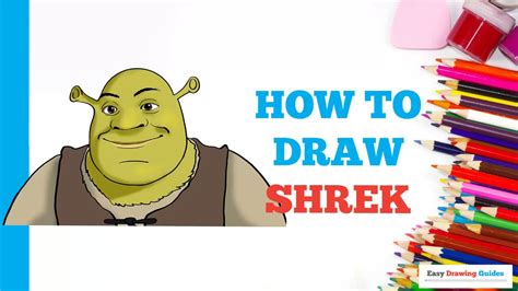 How To Draw Shrek In A Few Easy Steps Drawing Tutorial For Beginner