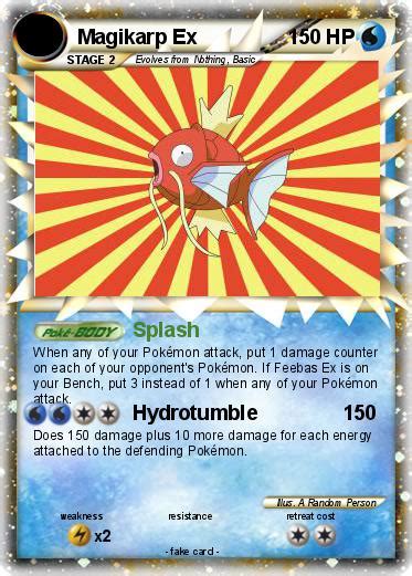 Pokémon Magikarp Ex 28 28 Splash My Pokemon Card