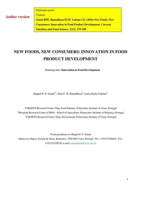 Innovative Food Science And Emerging Technologies Impact Factor
