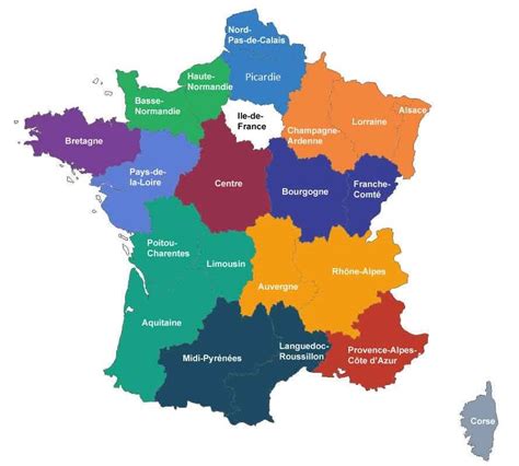 La Nouvelle Carte Des Régions De France Toutes Les Infos Happies