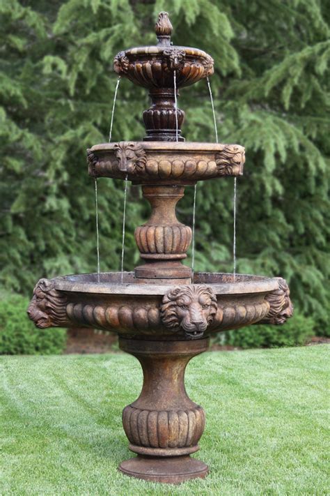 The water fountain contains everything you need. Three Tier Grandessa Fountain | Massarelli's