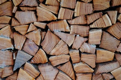 Stack Of Chopped Wood Logs Stock Photo Image Of Mosaic 63127800