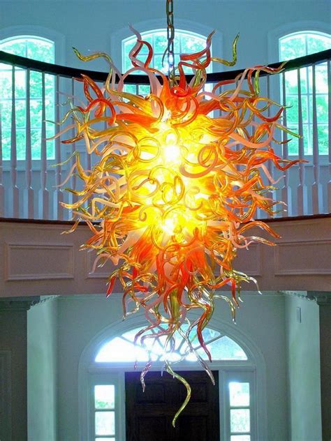 2021 Home Decor Blown Glass Chandelier Dale Chihuly Style Crystal Led