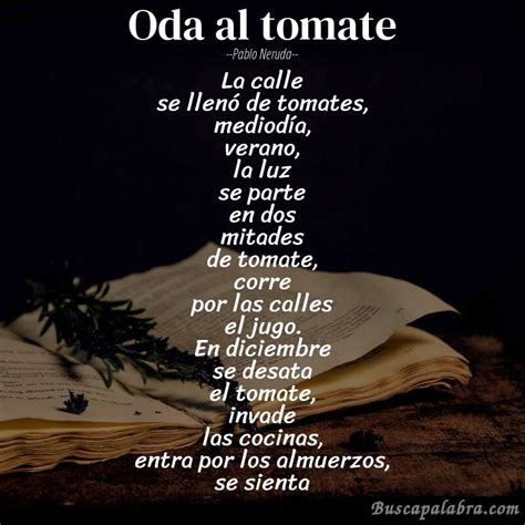 Poema Oda Al Tomate De Pablo Neruda Análisis Del Poema