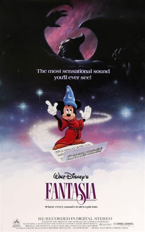 Fantasia 1940 Disney Movie Posters Movie Posters Vintage Walt