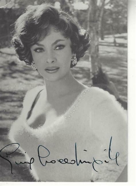 actress gina lollobrigida autographed 4x6 b w photo 2082566466