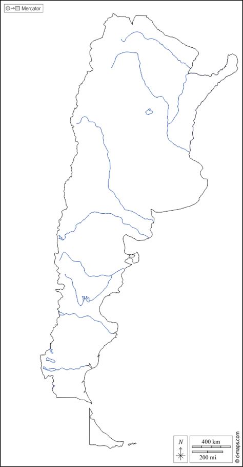 Argentina Blank Map