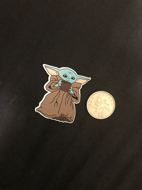 Star Wars Baby Yoda Sticker Etsy