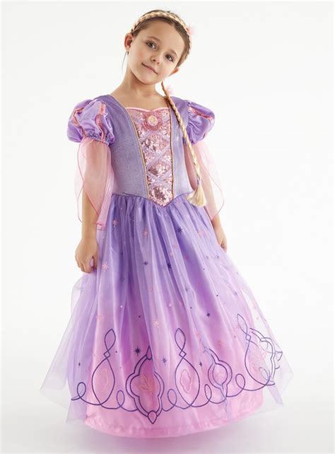 Disney Princess Rapunzel Tiara To Toe Dress Up Set Includes Pieces