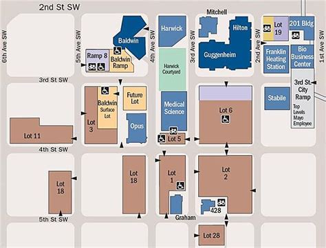 Mayo Clinic Parking Map
