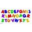 Multicoloured Alphabet Fridge Magnet Letters Background Stock Photo 