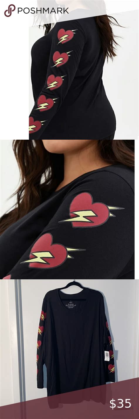 Torrid Heart Lightning Bolt Long Sleeve Plus Fashion Fashion Tips