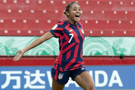seventeen year old alyssa thompson debuts for the senior u s women s national team