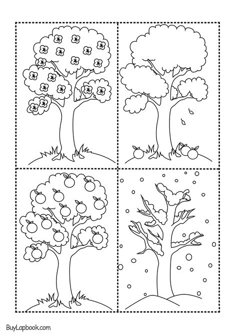 Free Coloring Pages Of 4 Seasons