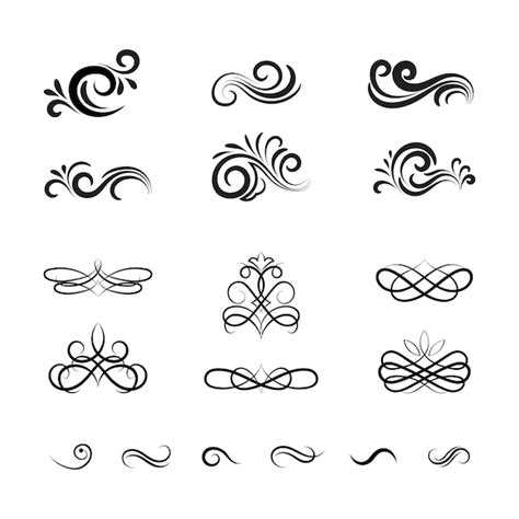 Free Vector Beautiful Vintage Vector Decorative Elements And Ornaments