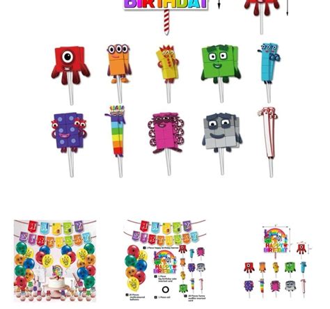 Numberblocks Party Decoration Preorder Ships In 10 Business Days