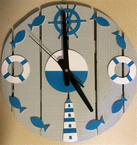 Nautical Clock Nautical Clock Clock Nautical Themed Party