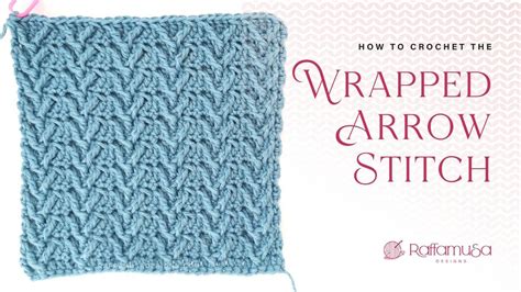 Crochet Wrapped Arrow Stitch Faux Cable Free Tutorial