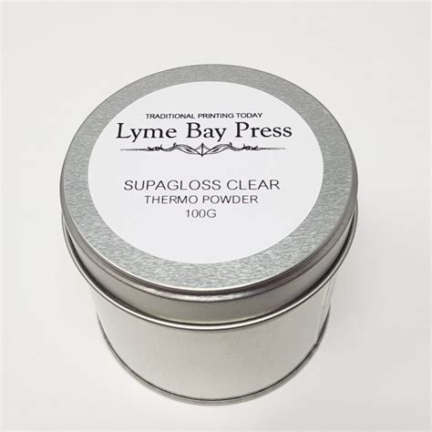 Clear Gloss Thermography Powder Lyme Bay Press Letterpress Supplies