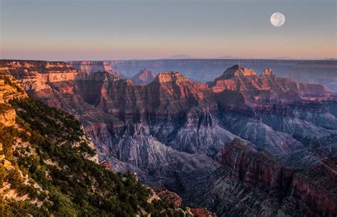 Grand Canyon Full Moon Natural Landmarks Beautiful Views Dream