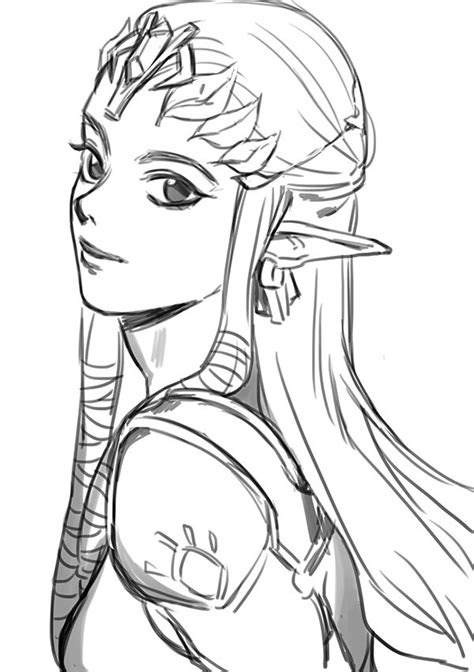 Drawing Sketches Art Drawings Zelda Drawing Zelda Tattoo Image Zelda Zelda Twilight