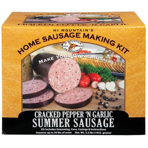 Hi Mountain Seasonings Cracked Pepper N Garlic Summer Sausage Kit