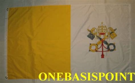 3x5 Vatican Holy See Flag Pope Francis Rome Bishop St Peter Catholic
