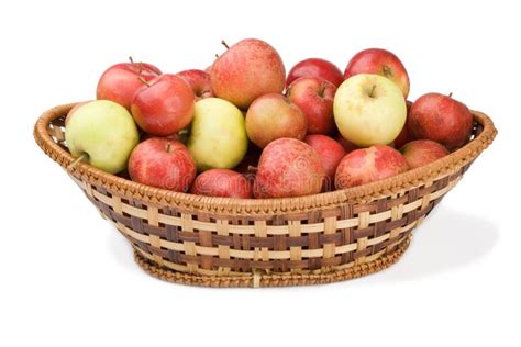 Basket Of Apple Stock Photo Image Of Healthy Basket 10696076