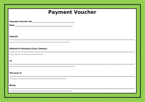 Download Payment Voucher Template For Word Docx