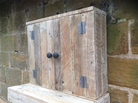 Nepo tall wall cabinet matt grey. Rustic Wall Mounted Bathroom Cabinet made from reclaimed ...
