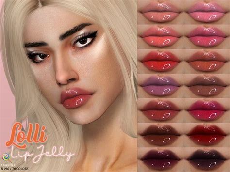 Shiny Lipgloss In 70 Colors Found In Tsr Category Sims 4