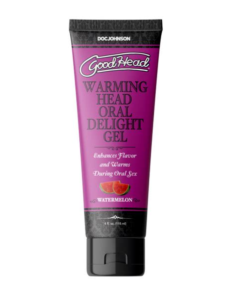 doc johnson lubes and lotions goodhead warming oral delight gel watermelon 4 oz trade platform