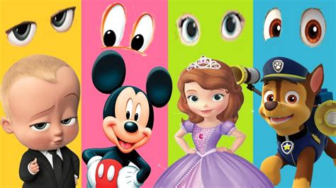 Wrong Eyed Paw Patrol Mickey Mouse Boss Baby Sofia The First Finger