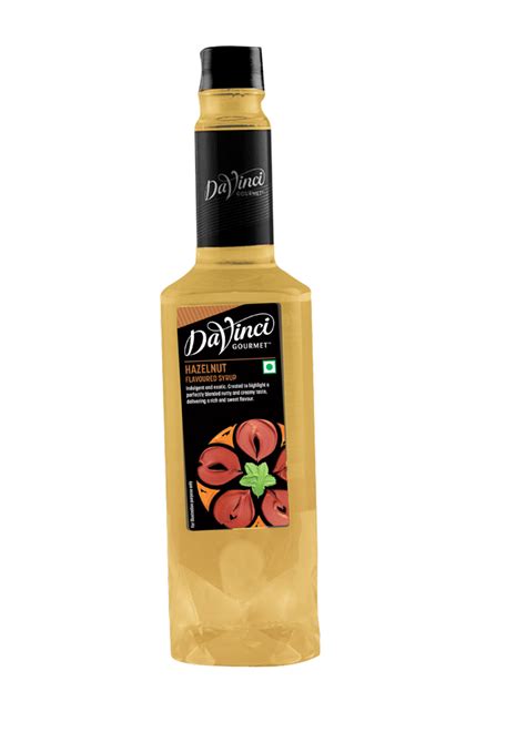 Yellow Bottle Davinci Gourmet Hazelnut Flavored Syrup Packaging Size