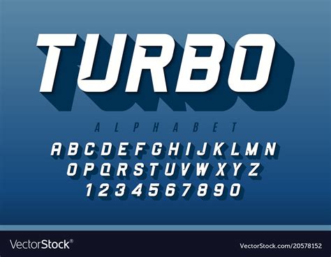 Dynamic Display Font Design Alphabet Letters Vector Image