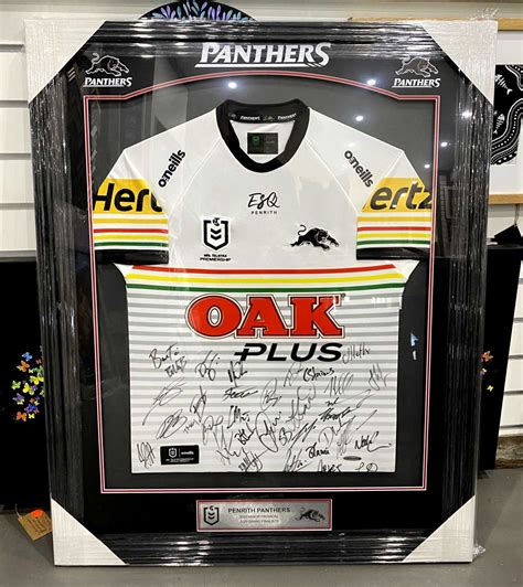 Framed Penrith Panthers Jersey Airauctioneer
