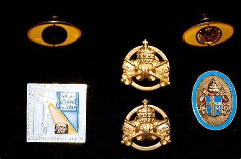 Several Lapel Pins Belonging To Secret Service Members Papal Artifacts